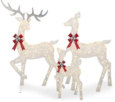 Winter Wonderland 3-Piece LED Deer Family