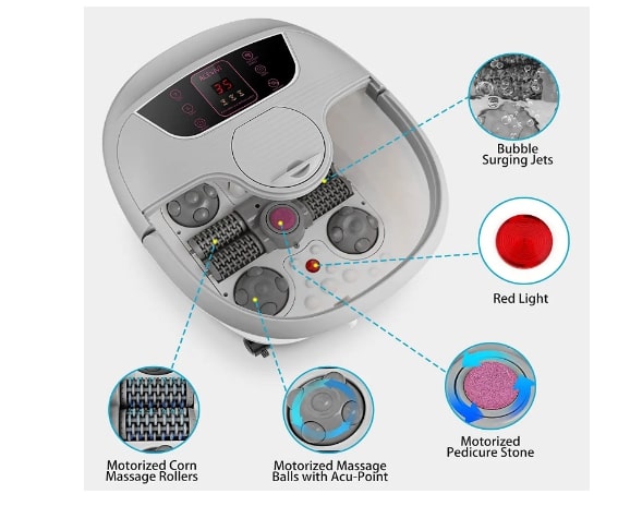 Acevivi Auto Foot spa with an Acupressure massage point5