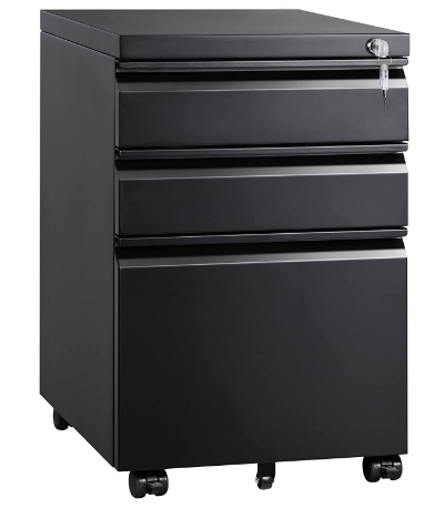 Devaise 3 Drawers File Cabinet