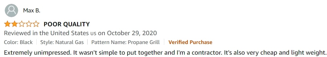 Amazon review